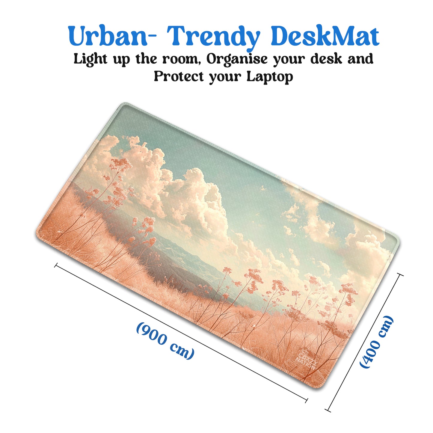 Tranquil Meadow Stiched Desk Mat