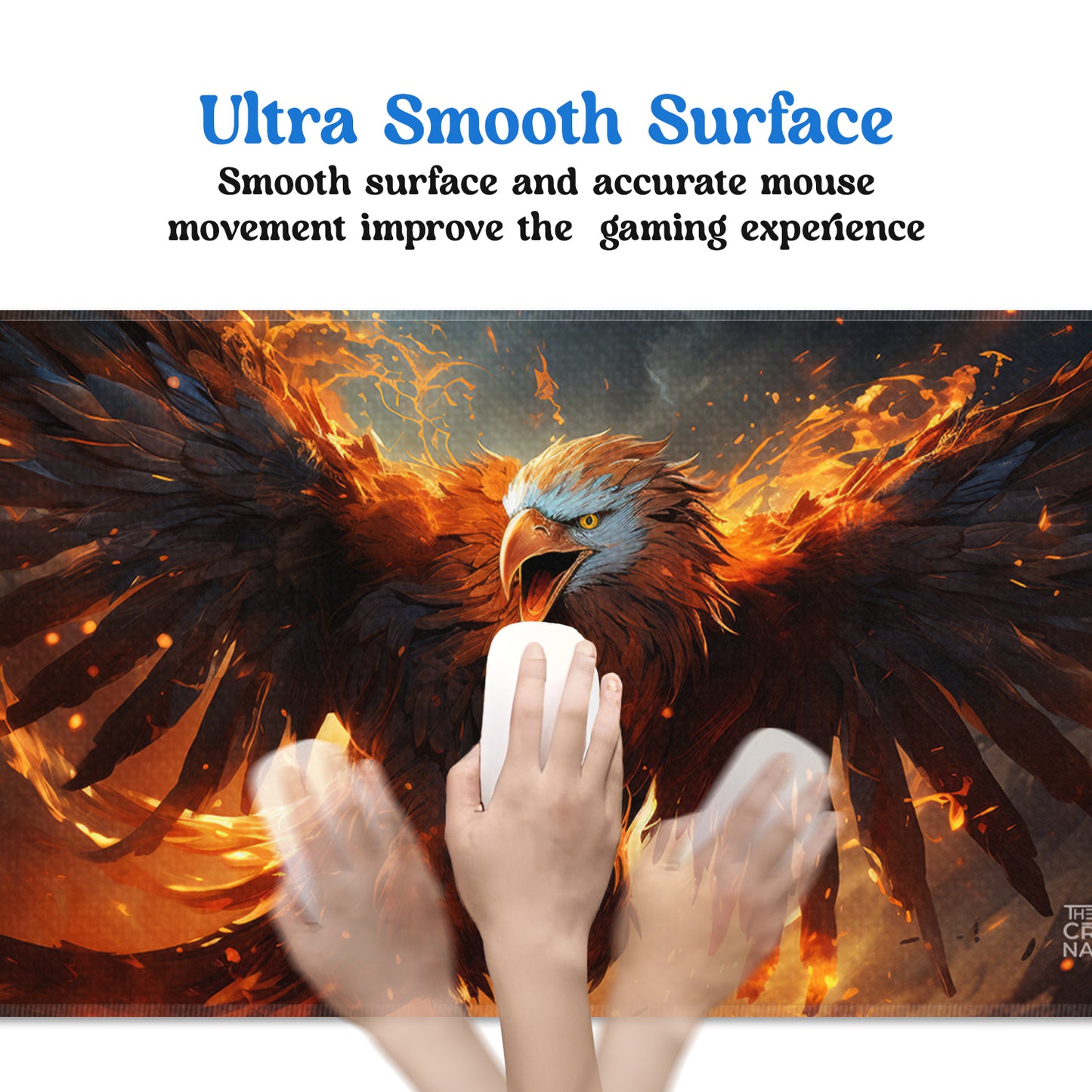 Mystical eagle Stiched Desk Mat