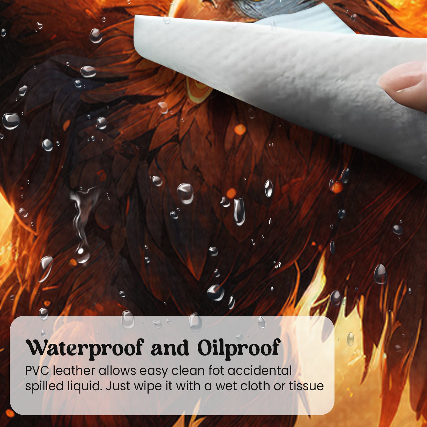 Mystical eagle Stiched Desk Mat