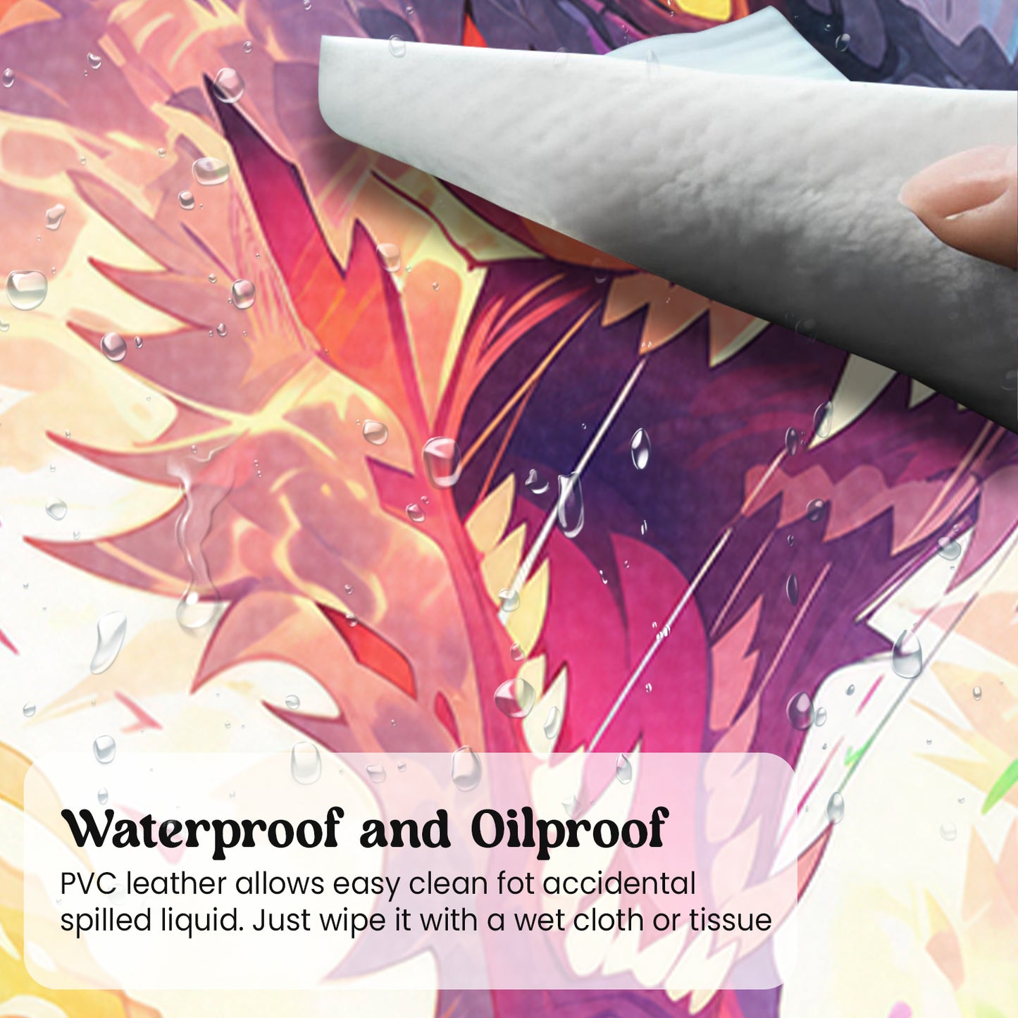 Fiery Dragon’s Roar Stiched Desk Mat