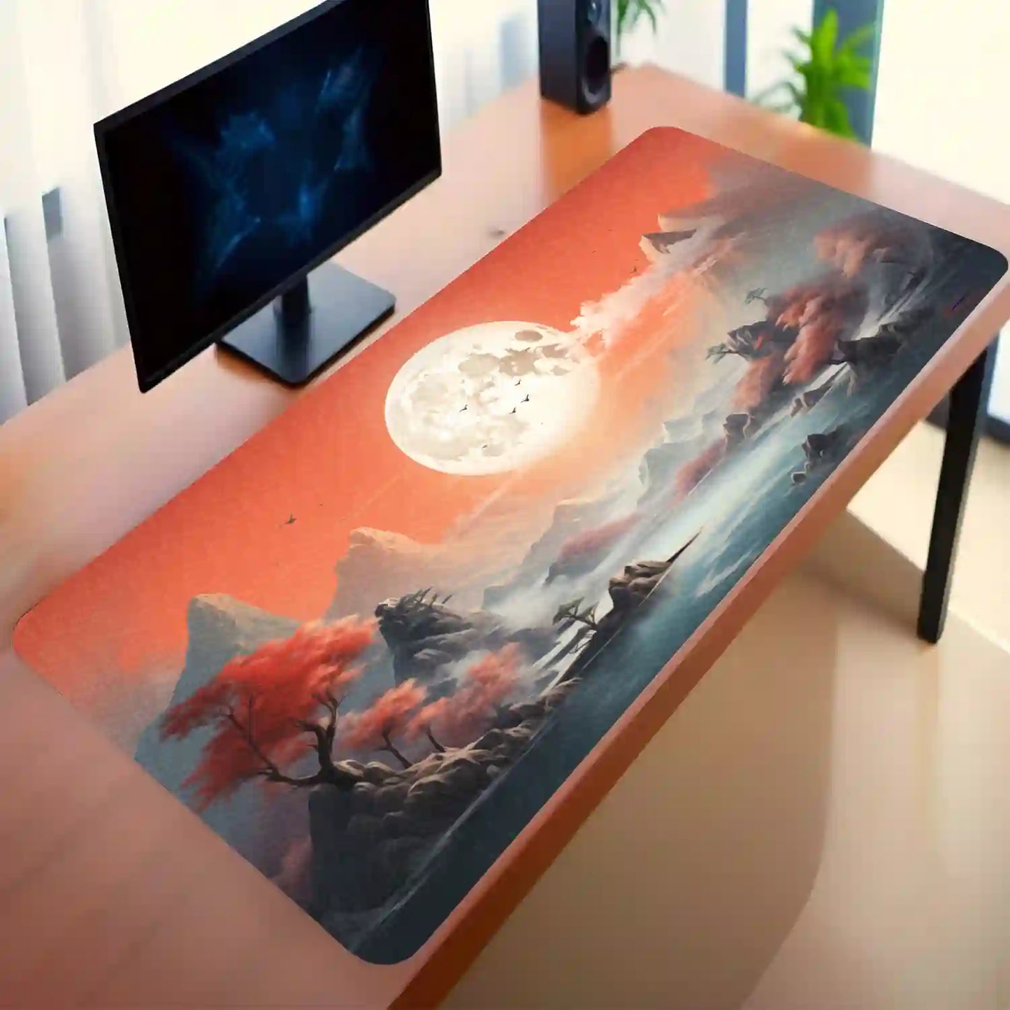 Moonlit Tranquility Desk Mat