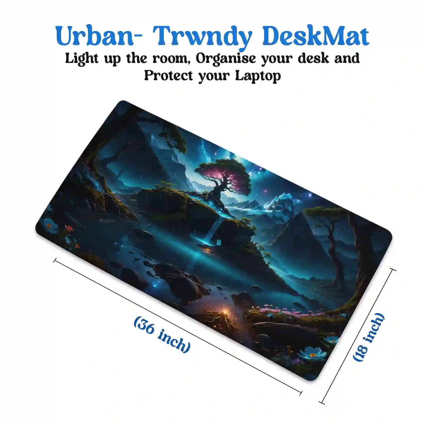 Moonlit Enchanted Tree Desk Mat