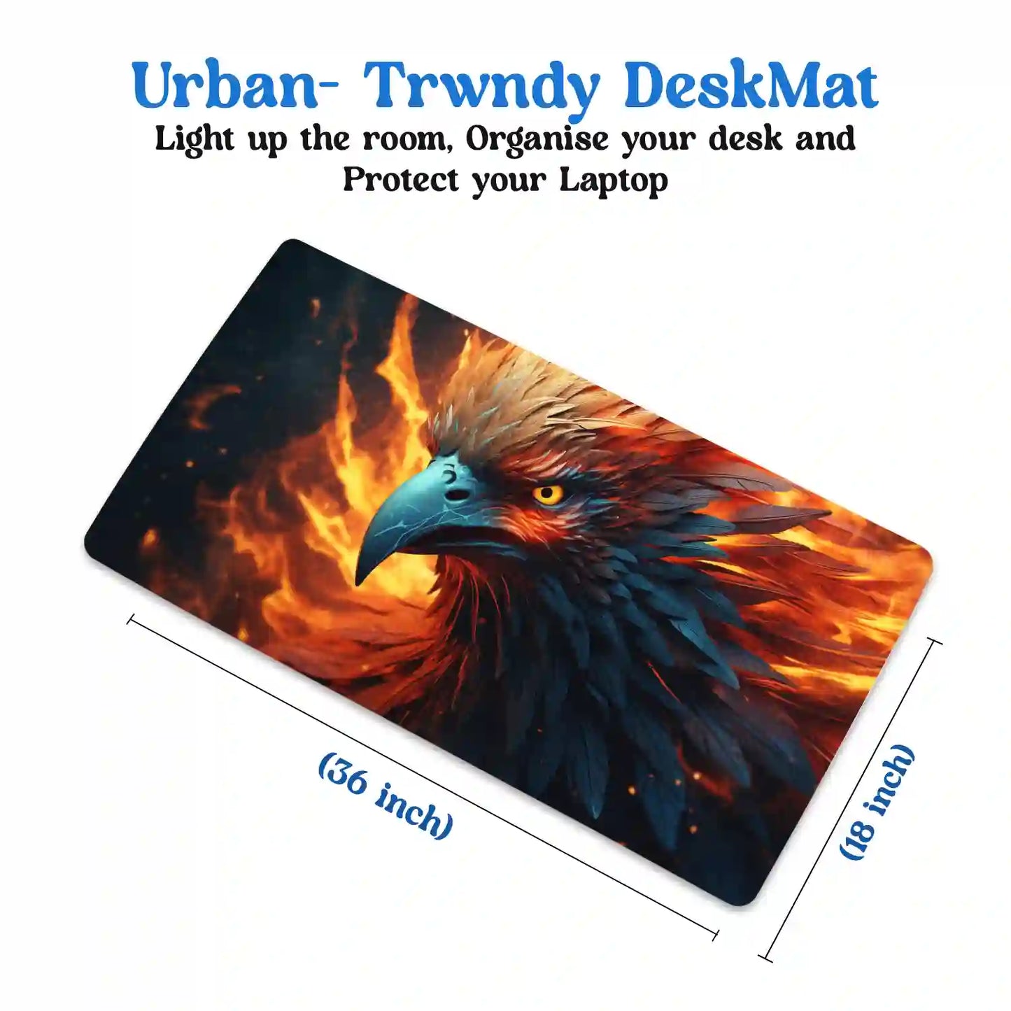 Ethereal Forest eagle Desk Mat