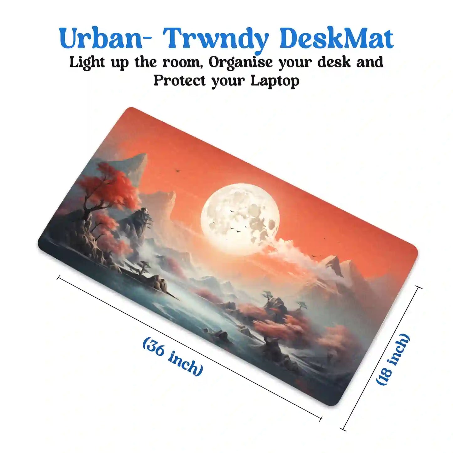 Moonlit Tranquility Desk Mat