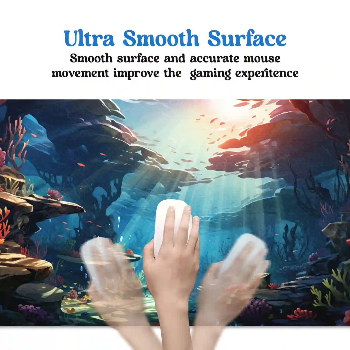 Sunlit Underwater Paradise Desk Mat