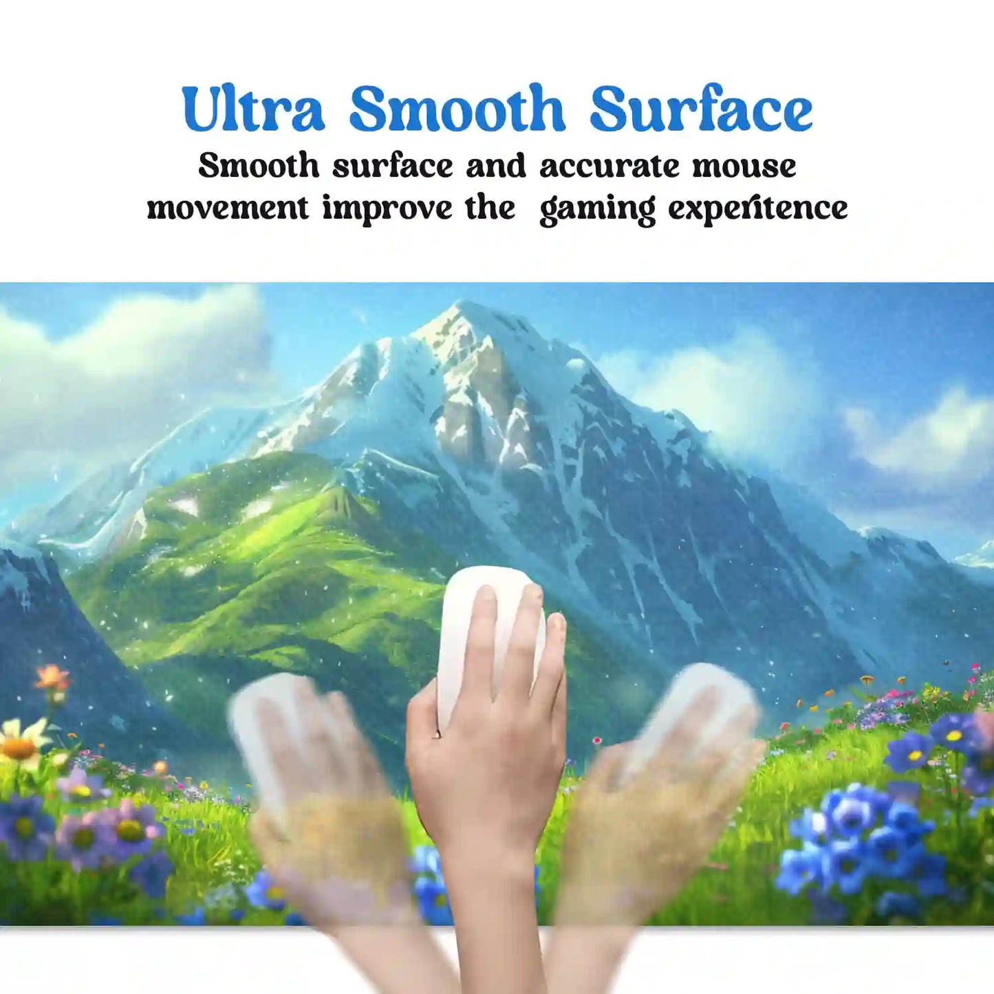 Serene Alpine Meadow Desk Mat