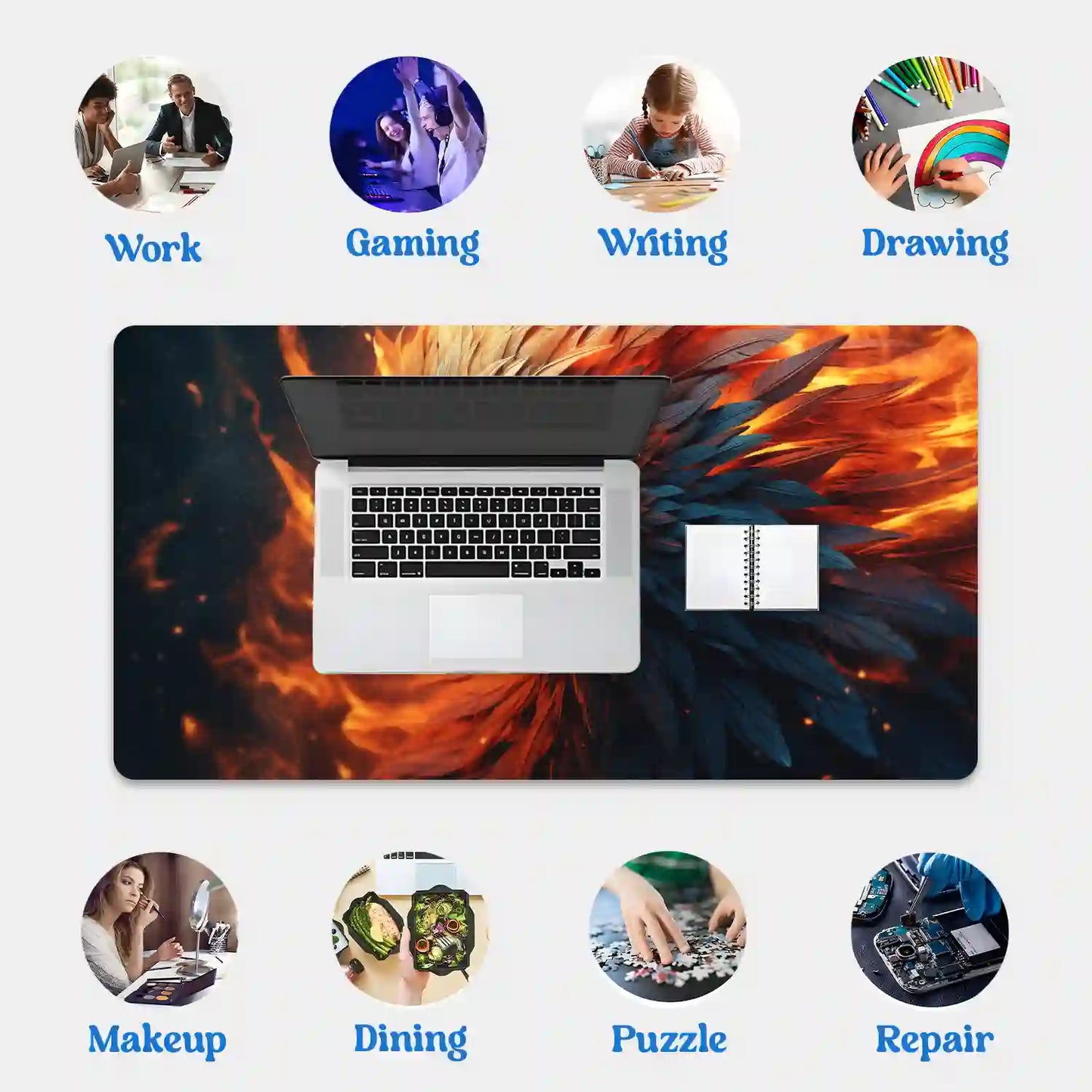 Ethereal Forest eagle Desk Mat