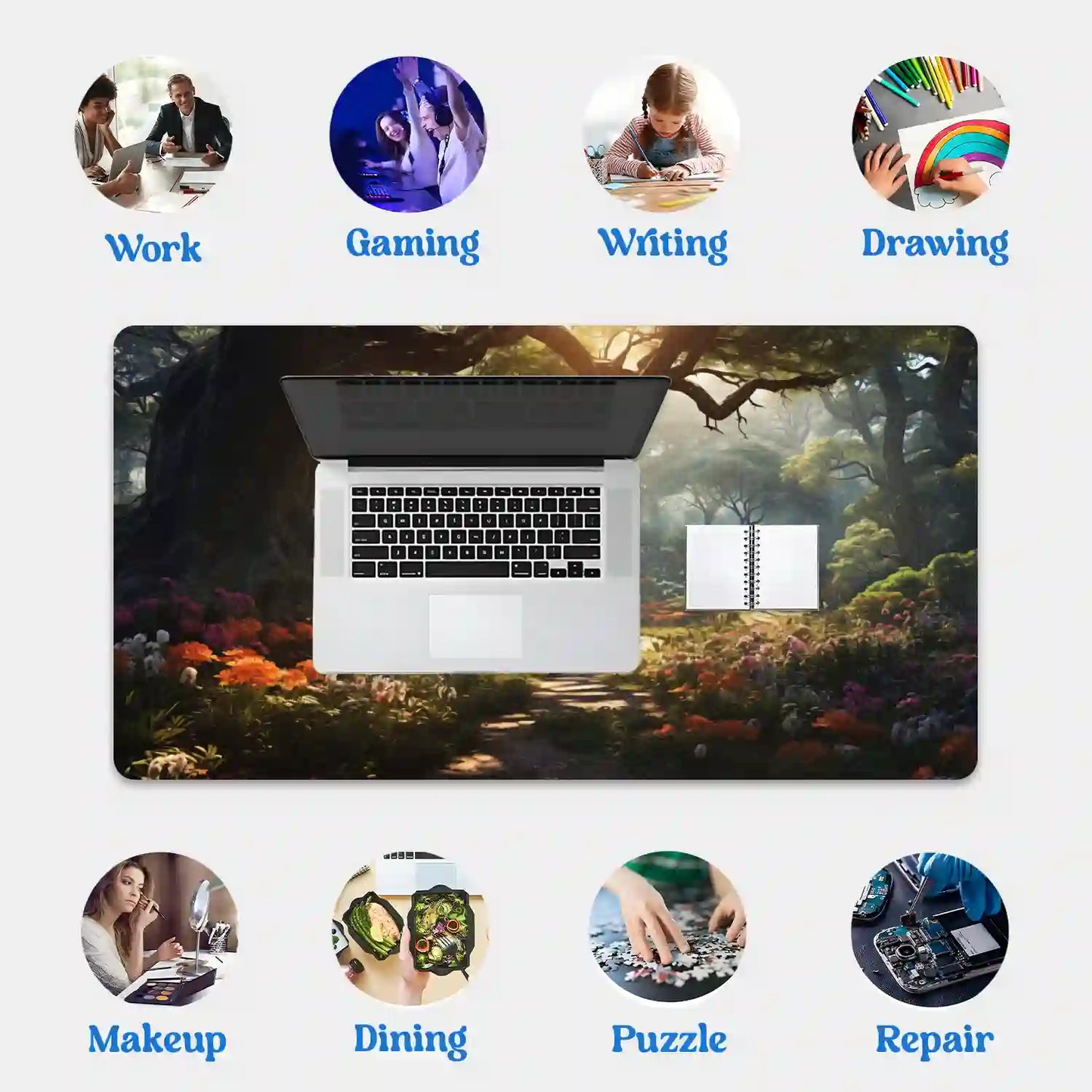 Enchanted Forest Pathway Desk Mat