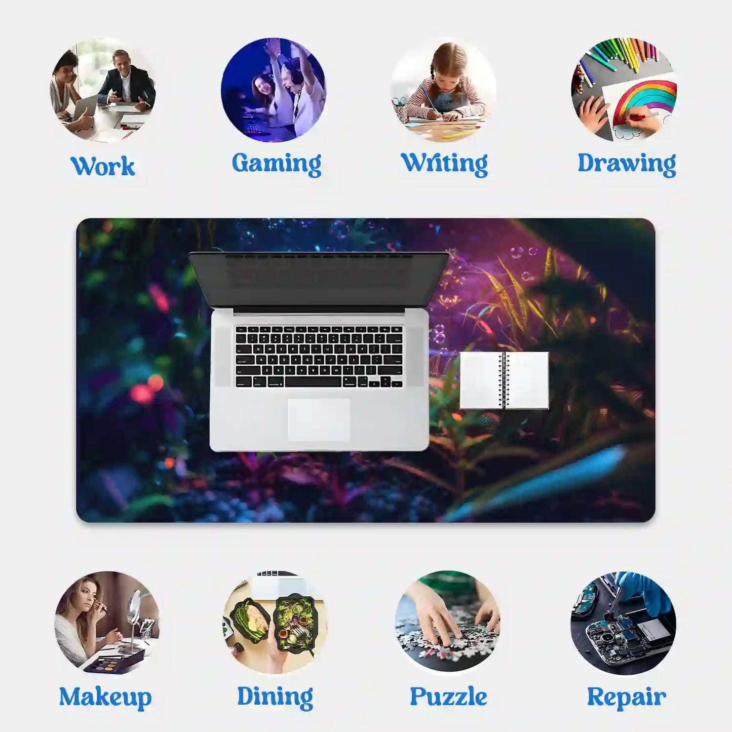 Mystical Jungle Iguana Desk Mat