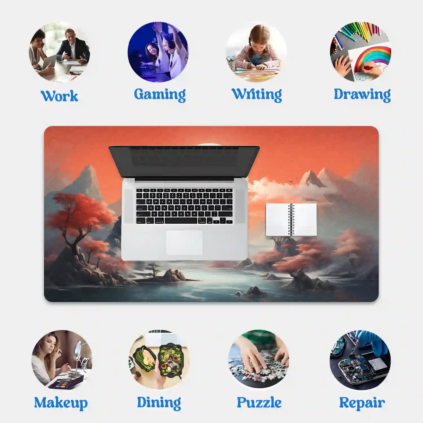 Moonlit Tranquility Desk Mat