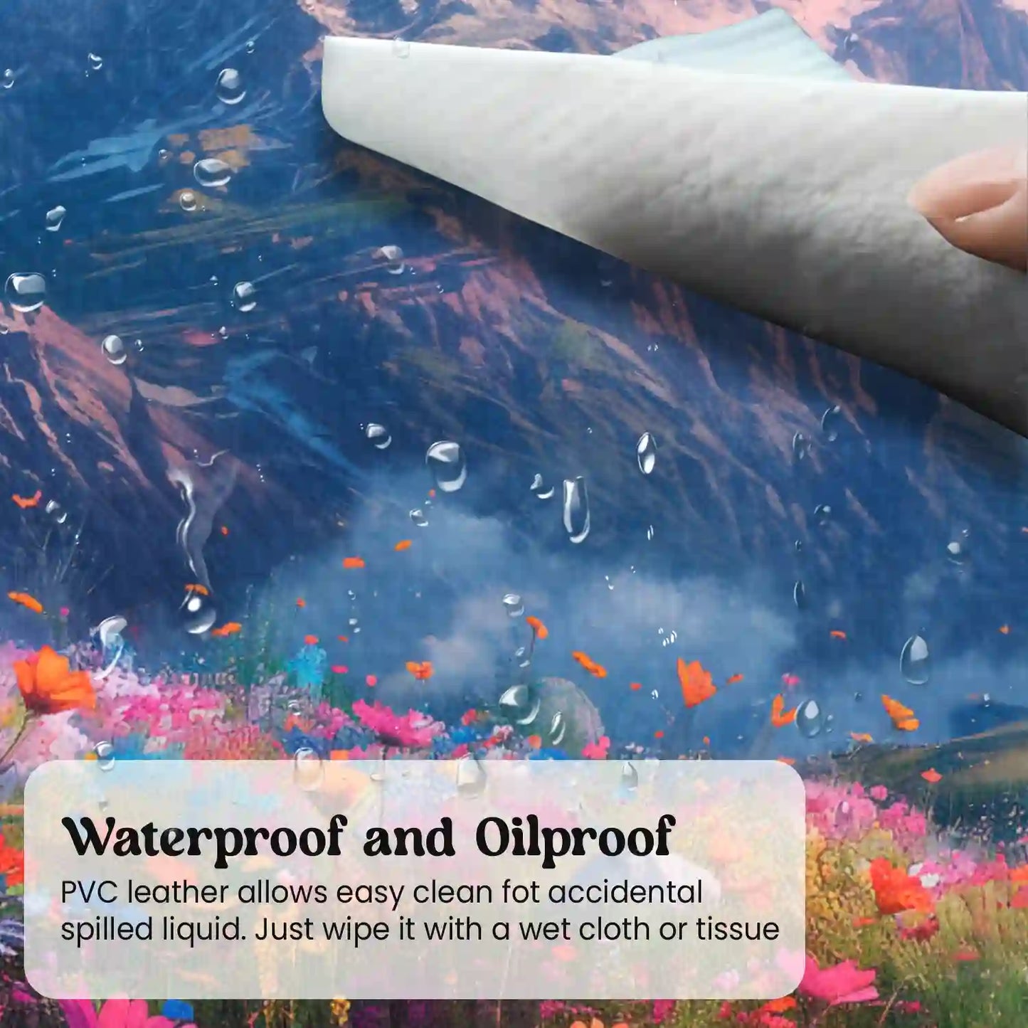 Majestic Mountain Bloom Desk Mat