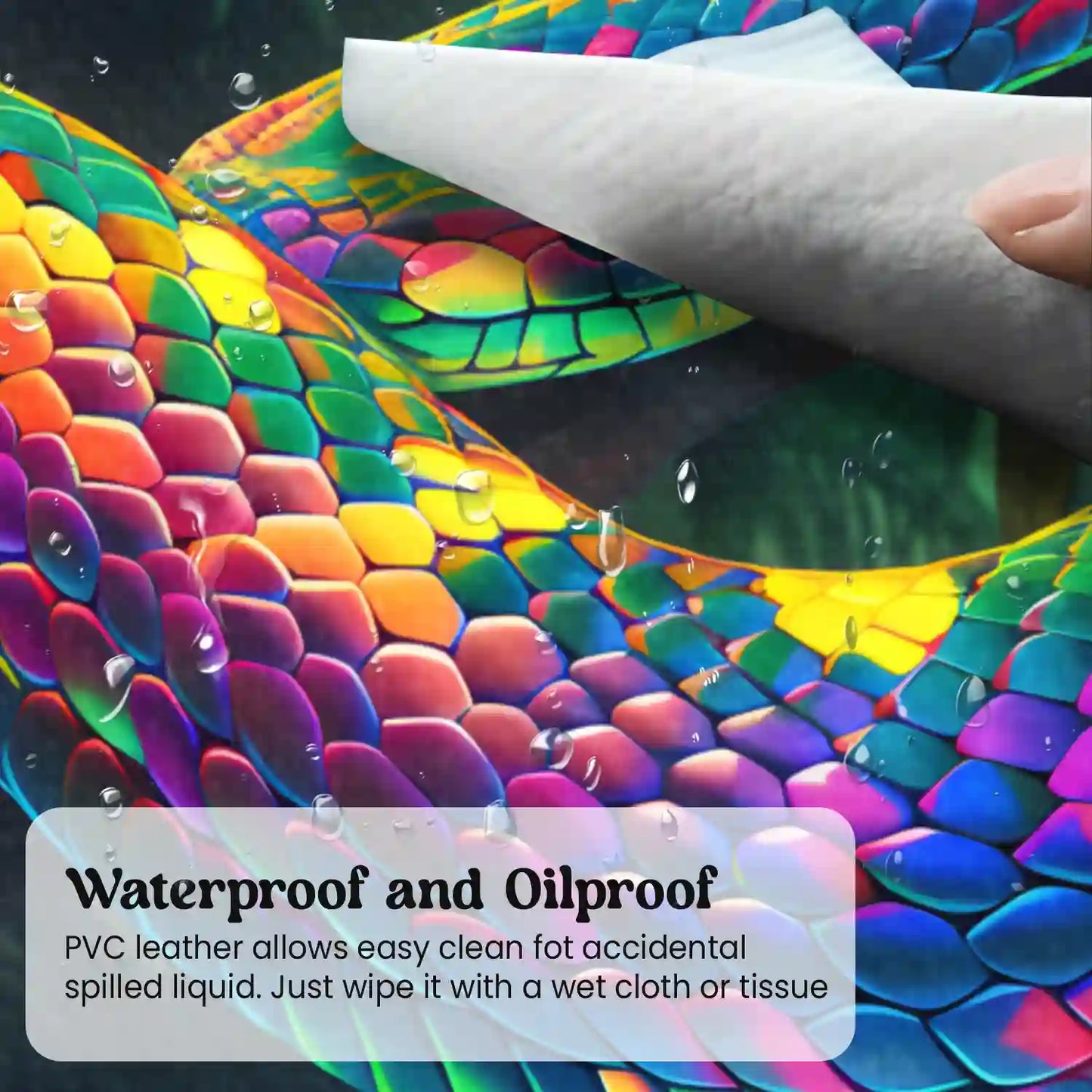 Vibrant Jungle Serpent Desk Mat