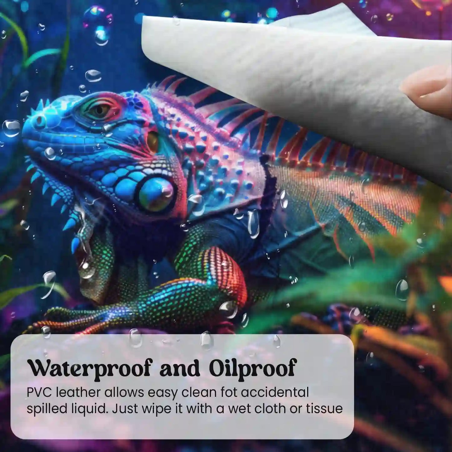 Mystical Jungle Iguana Desk Mat