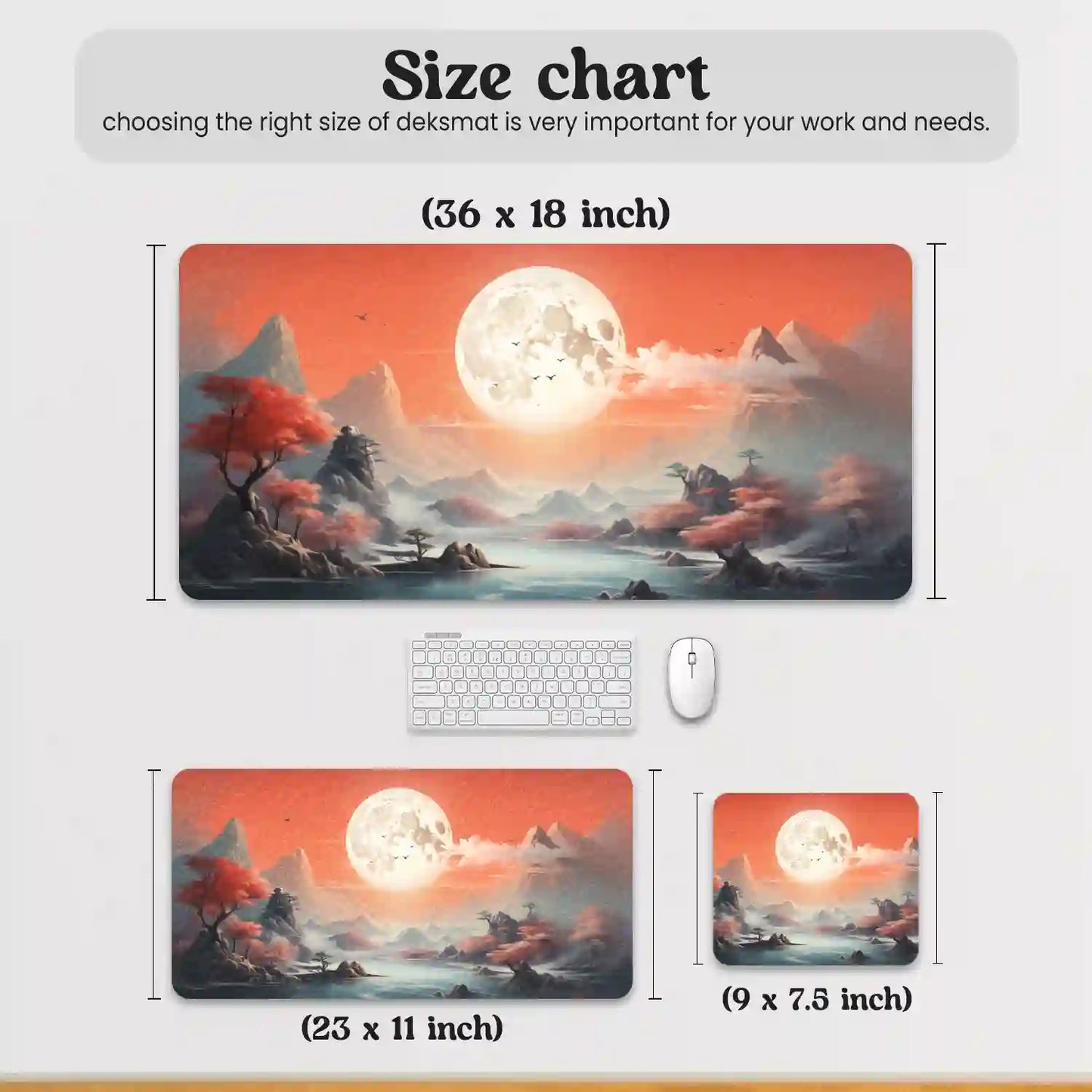 Moonlit Tranquility Desk Mat