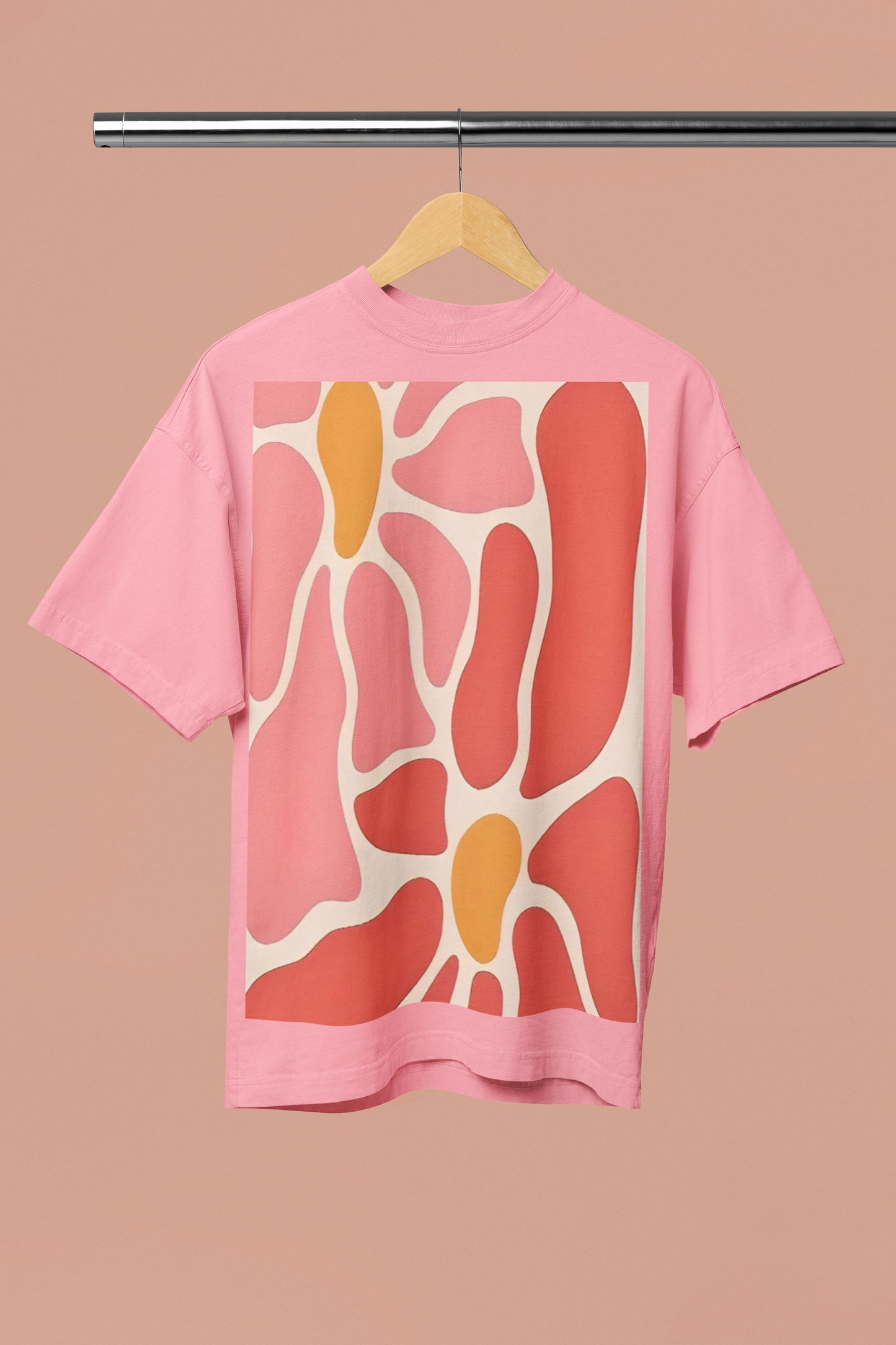 Spring Flower Pink Oversized T-Shirt
