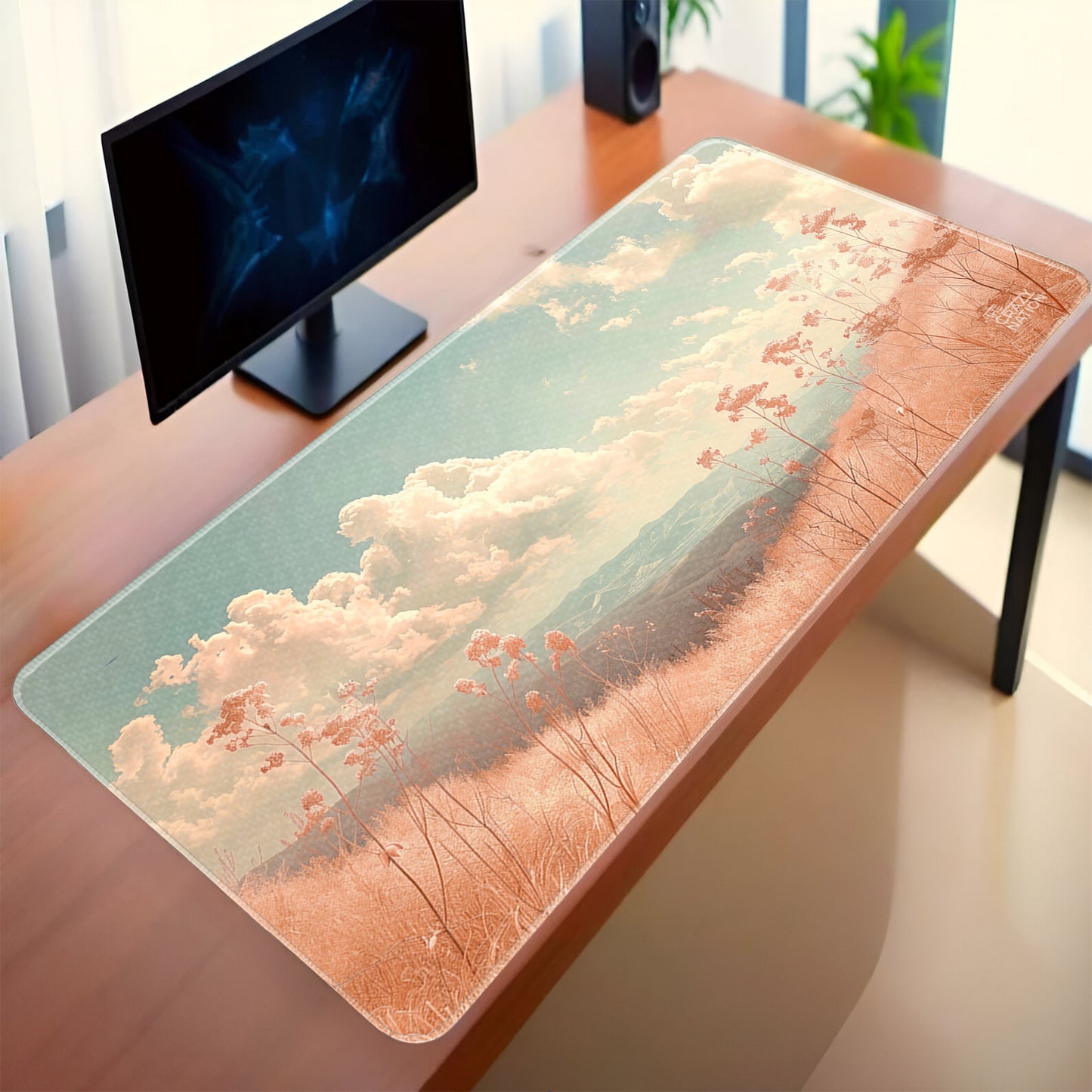 Tranquil Meadow Stiched Desk Mat
