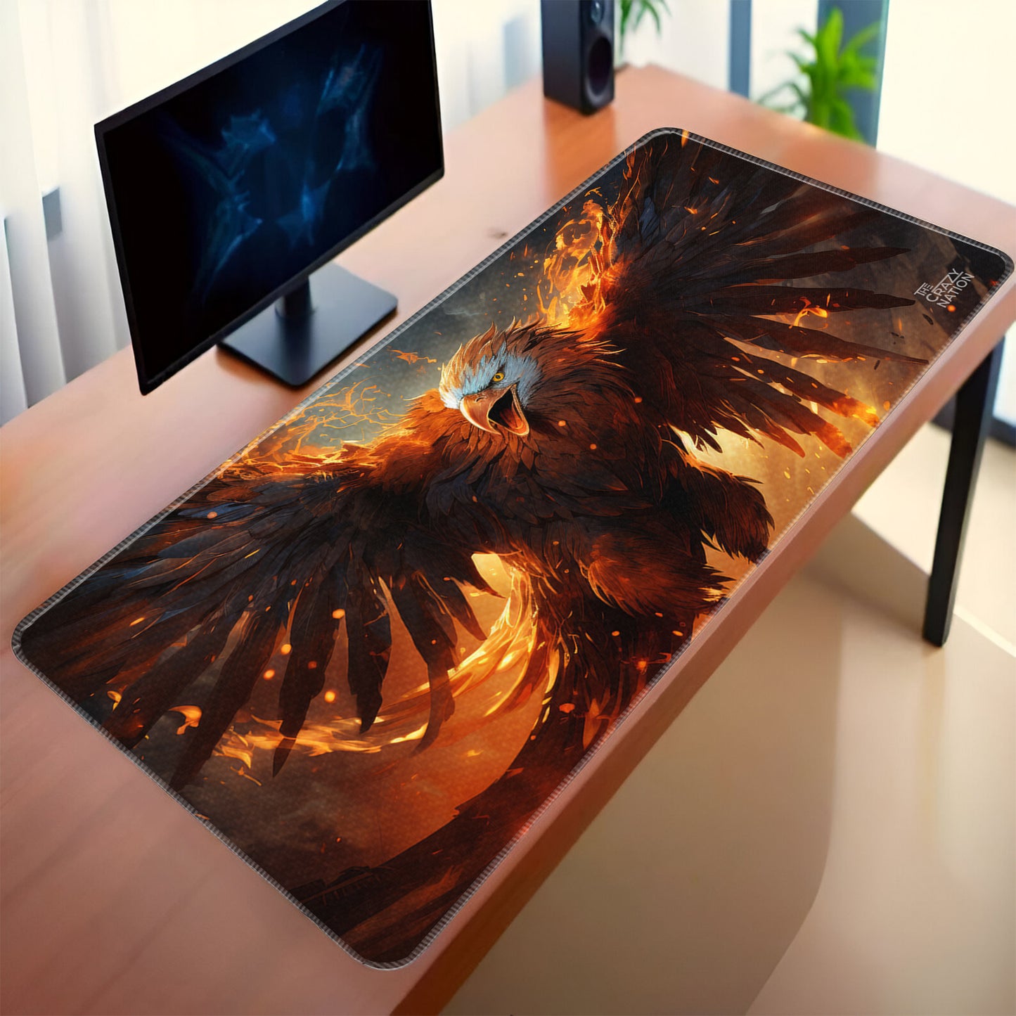 Mystical eagle Stiched Desk Mat
