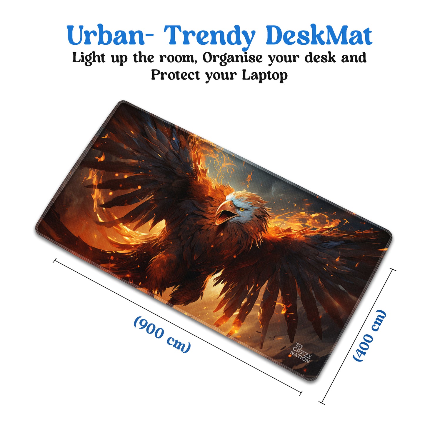 Mystical eagle Stiched Desk Mat