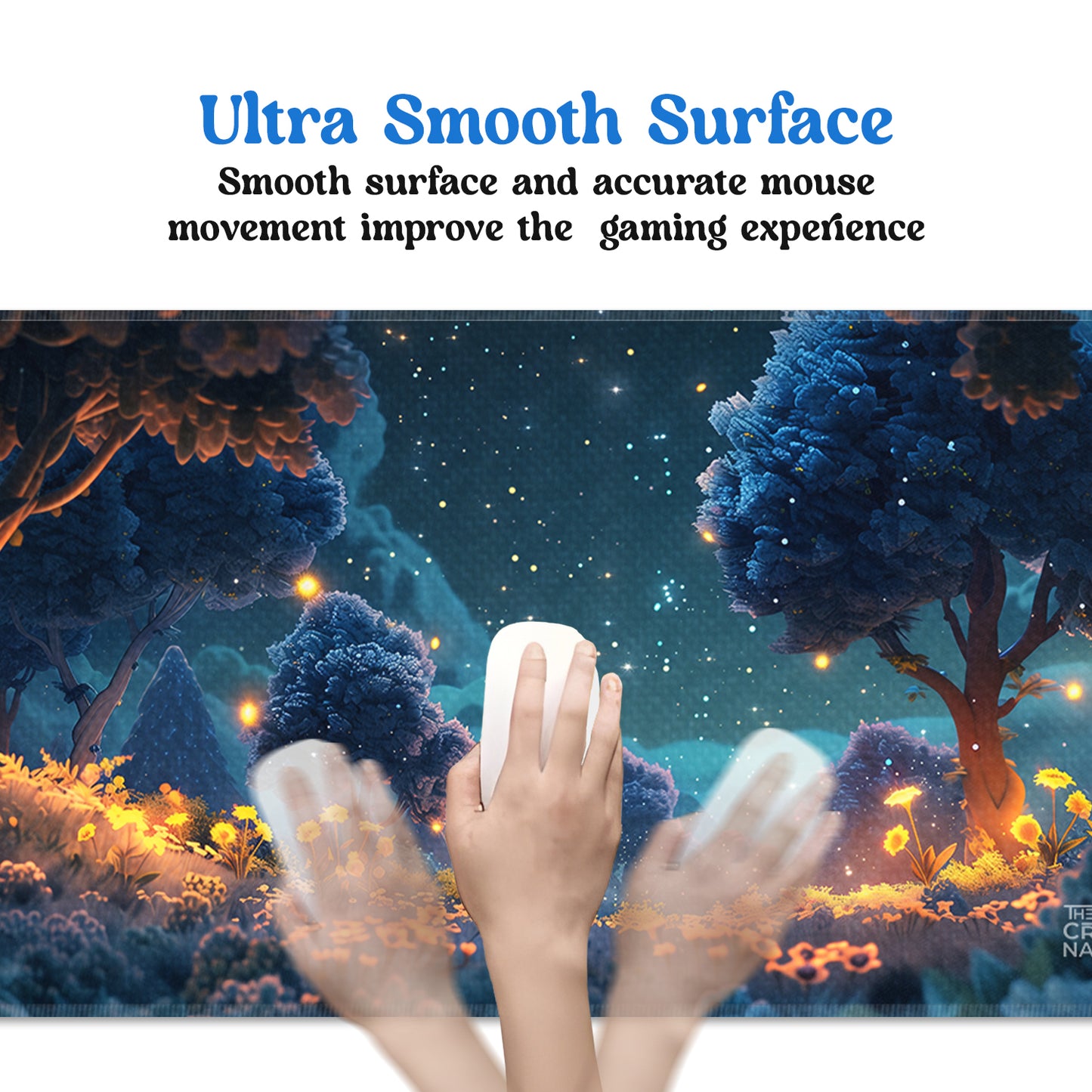 Twinkling Night Stiched Desk Mat