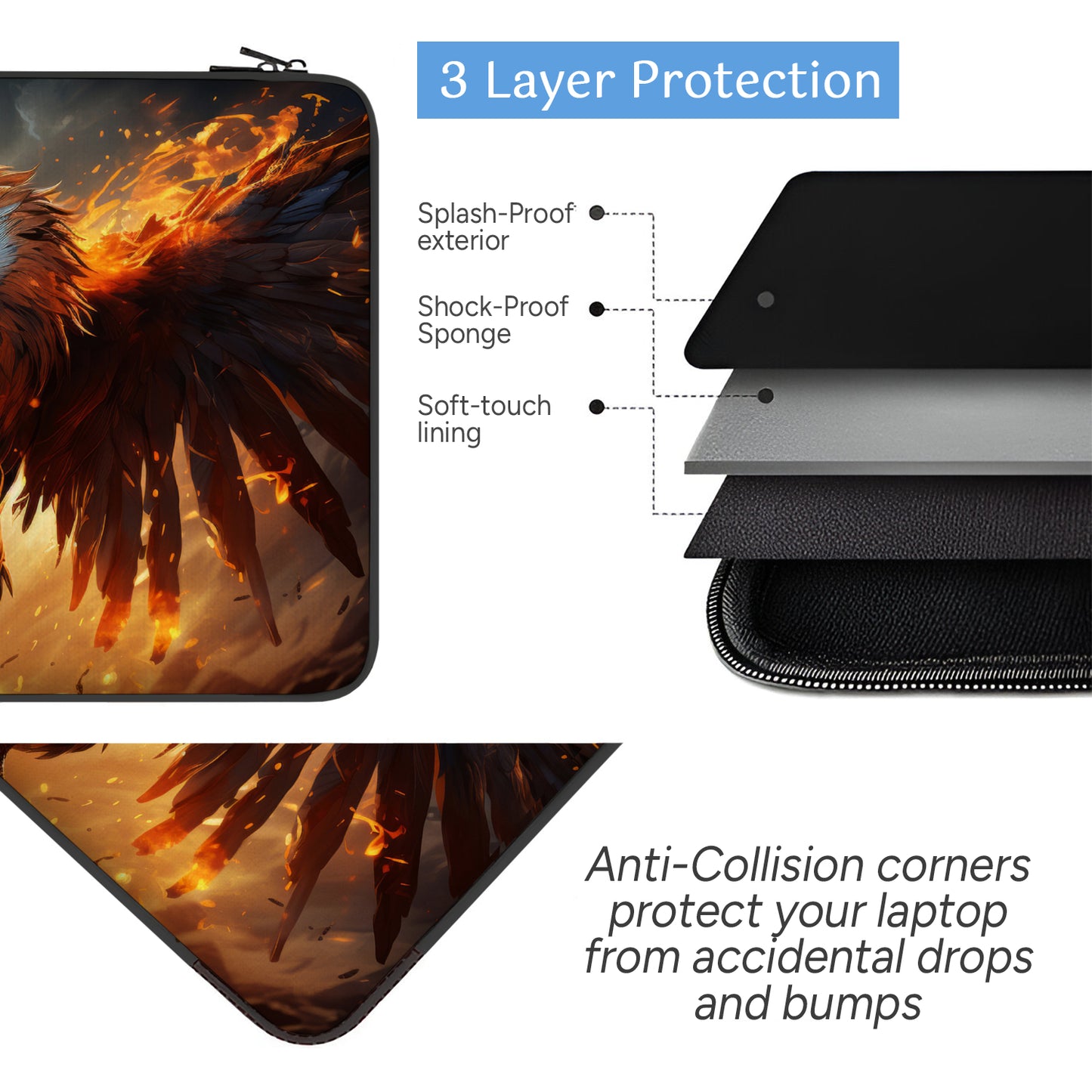 Mystical eagle Flight Laptop Sleeve