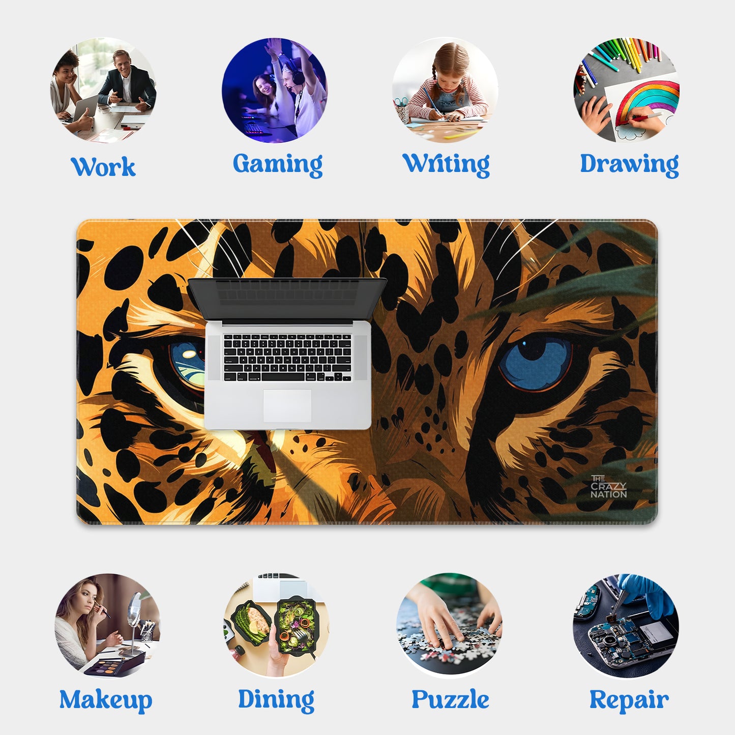 Eyes of the Wild Stiched Desk Mat