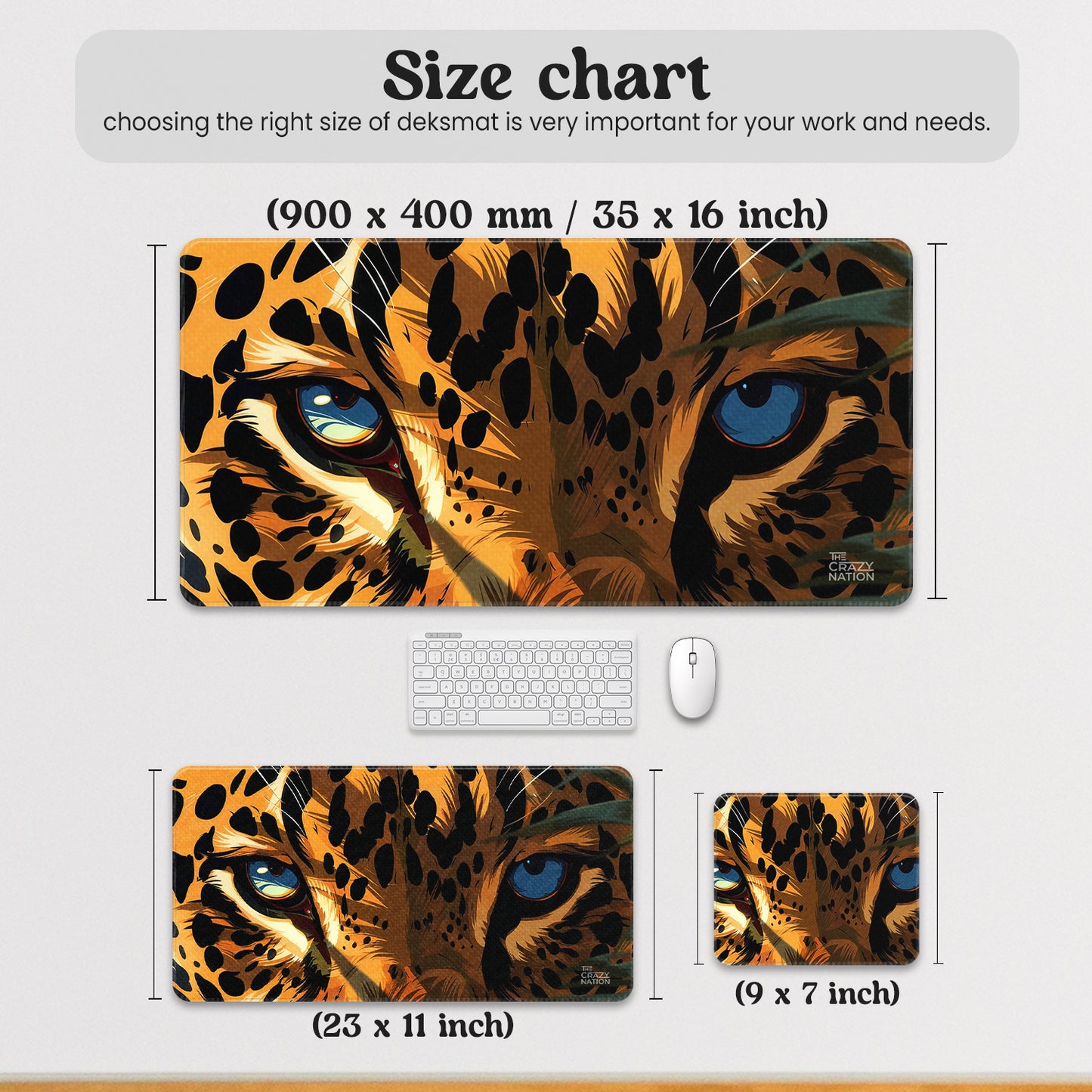 Eyes of the Wild Stiched Desk Mat