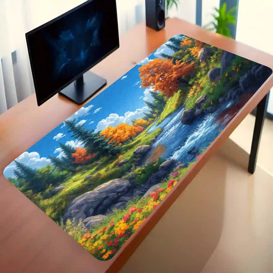 Autumn Stream Serenity Desk Mat