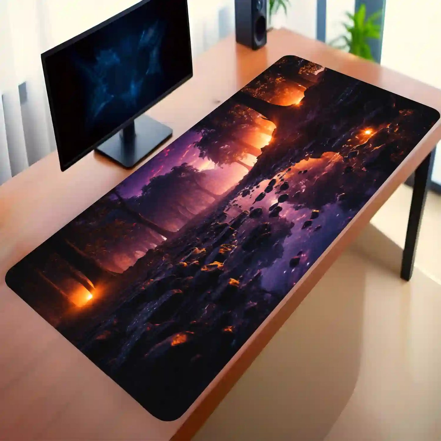 Enchanted Forest at Twilight Desk Mat