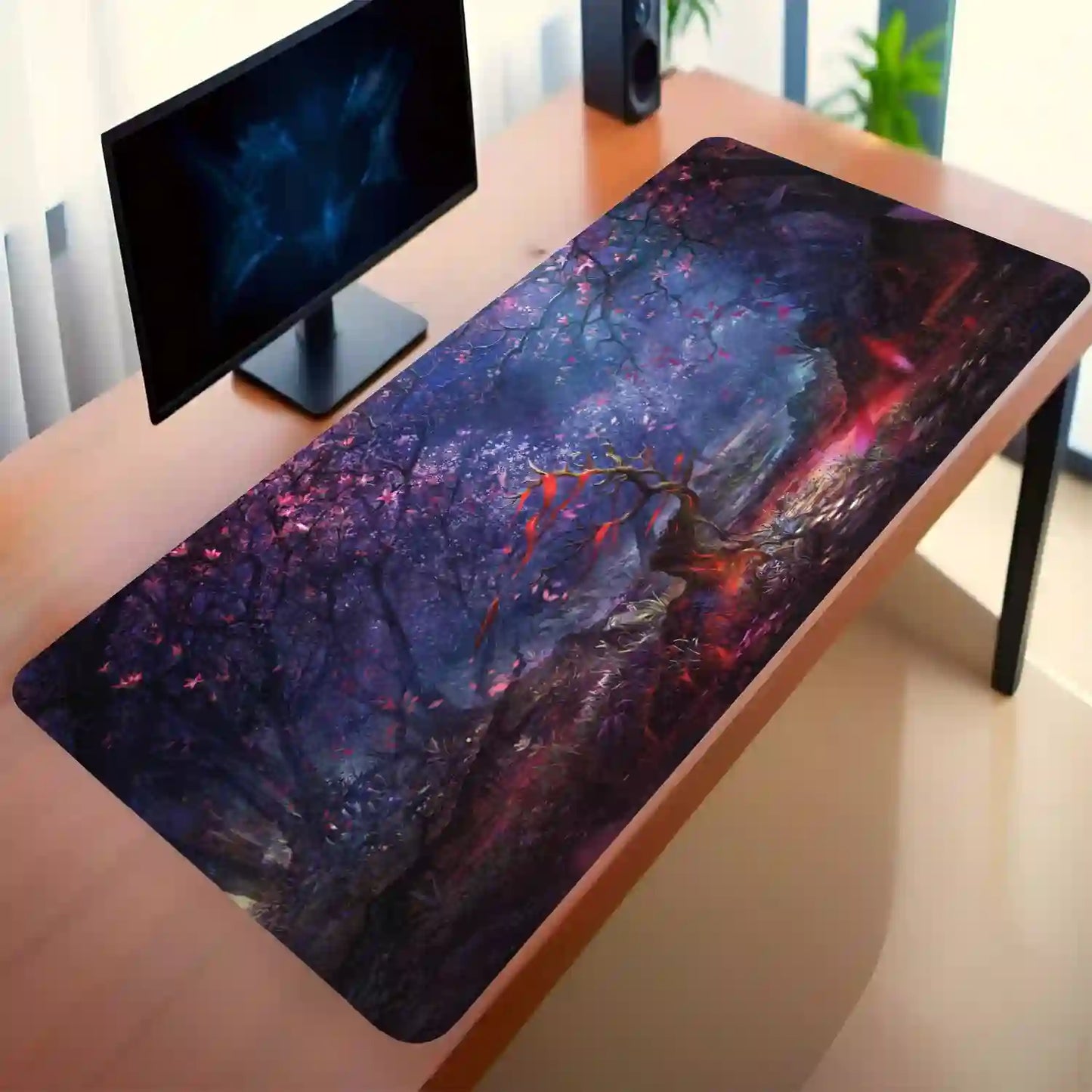 Enchanted Twilight Grove Desk Mat