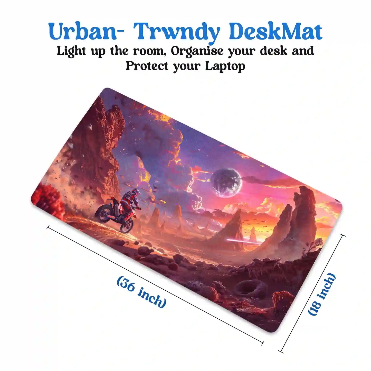 Alien Desert Ride Desk Mat