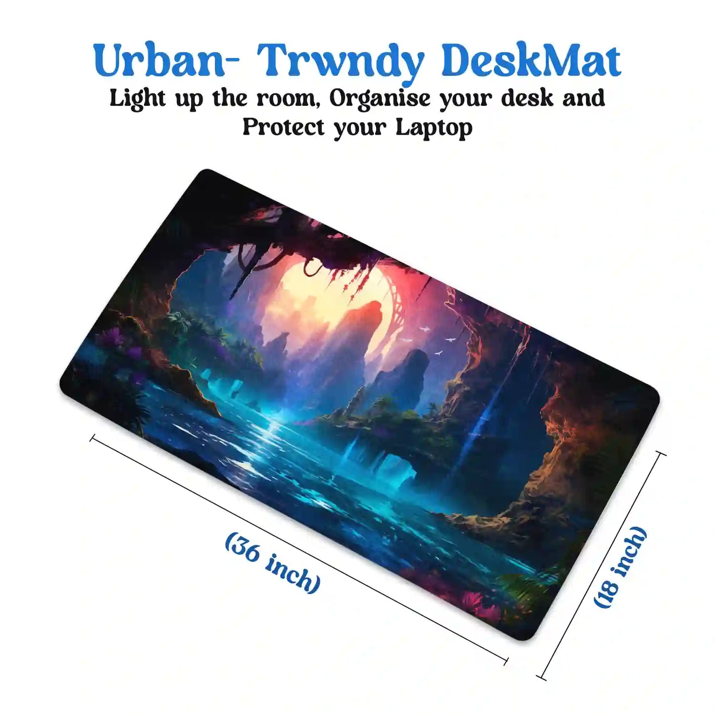 Enchanted Cavern Oasis Desk Mat