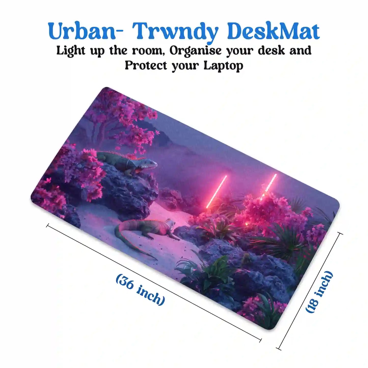 Neon Jungle Oasis Desk Mat