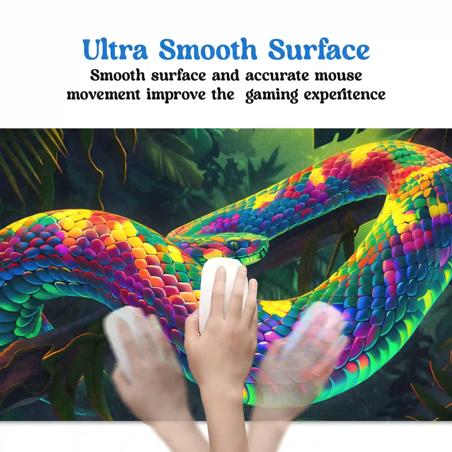 Vibrant Jungle Serpent Desk Mat