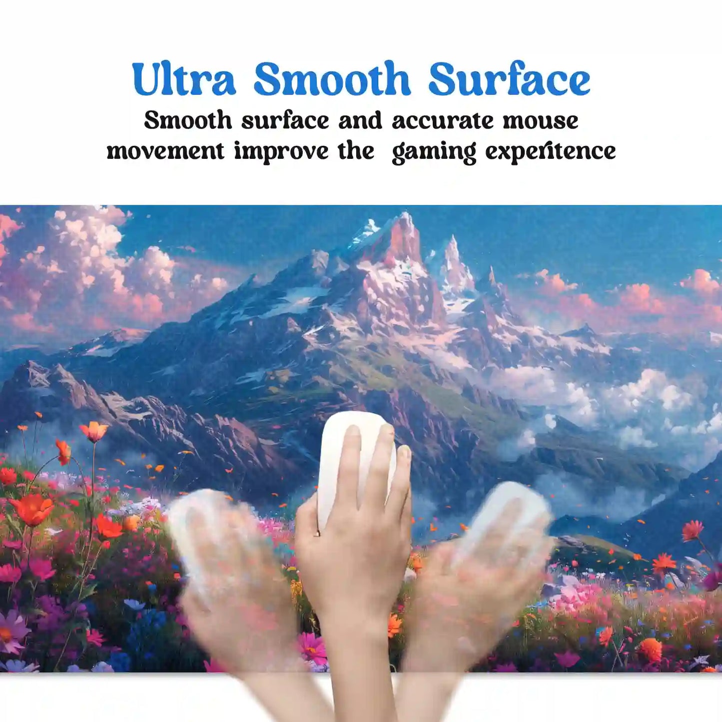 Majestic Mountain Bloom Desk Mat