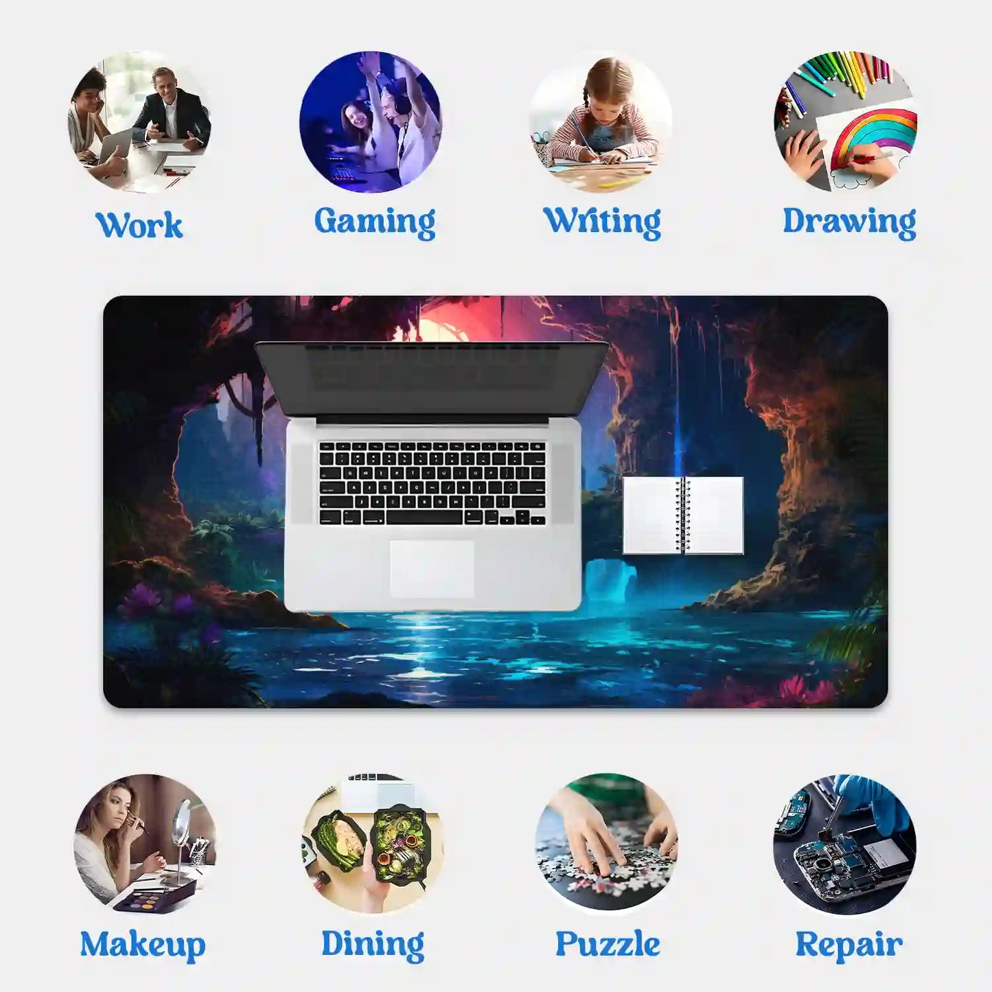 Enchanted Cavern Oasis Desk Mat