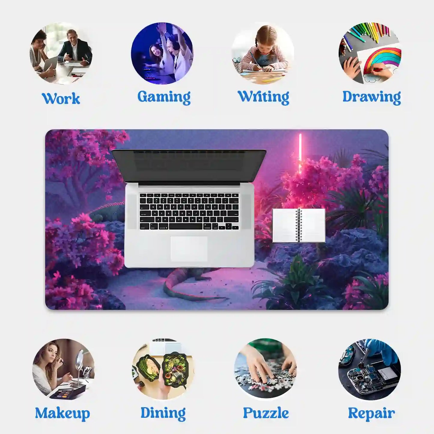 Neon Jungle Oasis Desk Mat