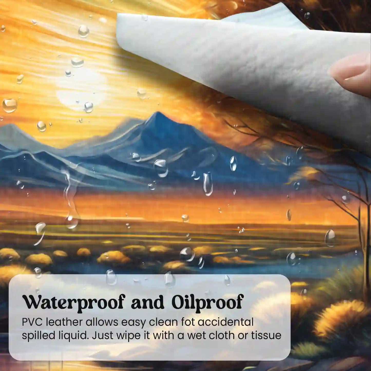 Celestial Sunset Oasis Desk Mat
