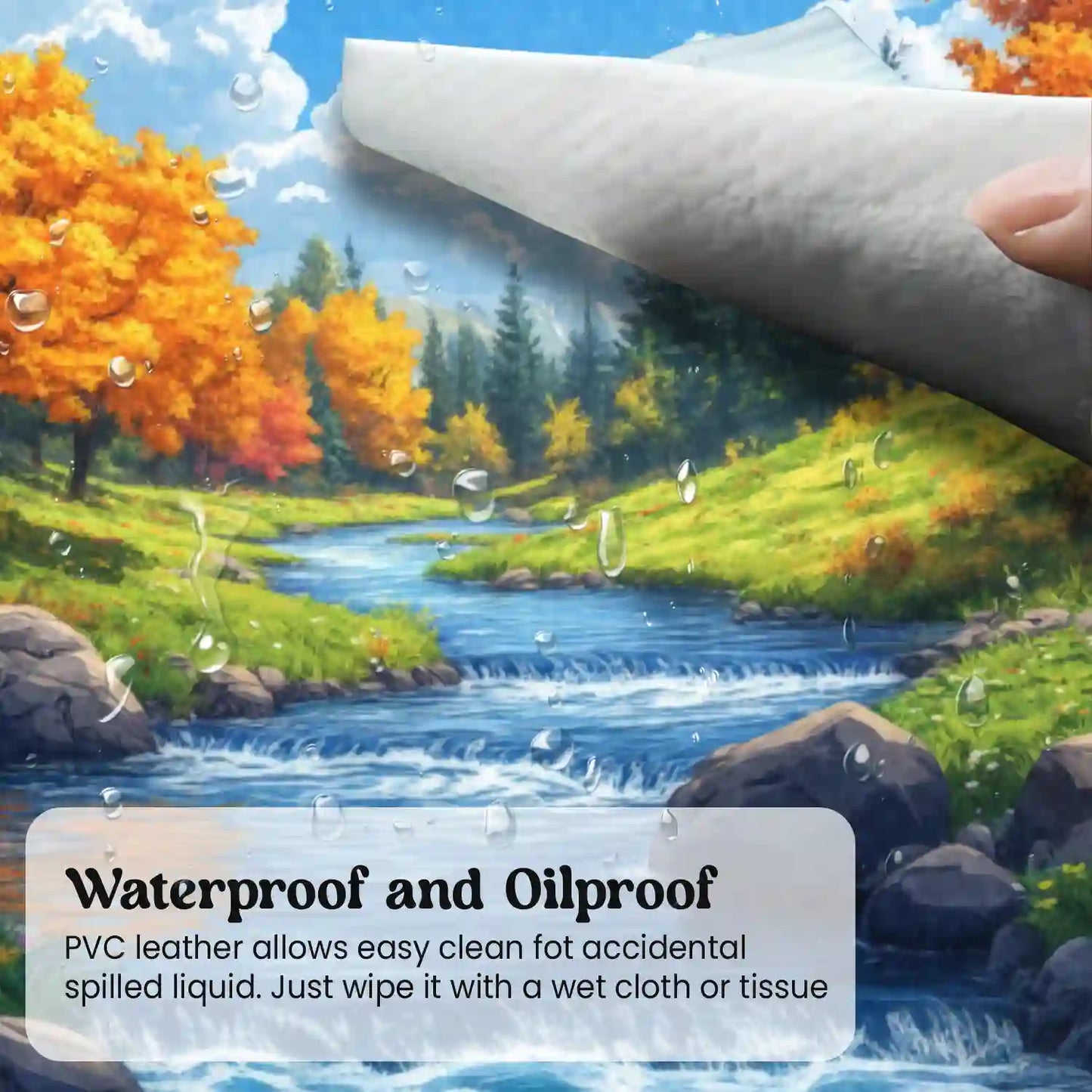 Autumn Stream Serenity Desk Mat