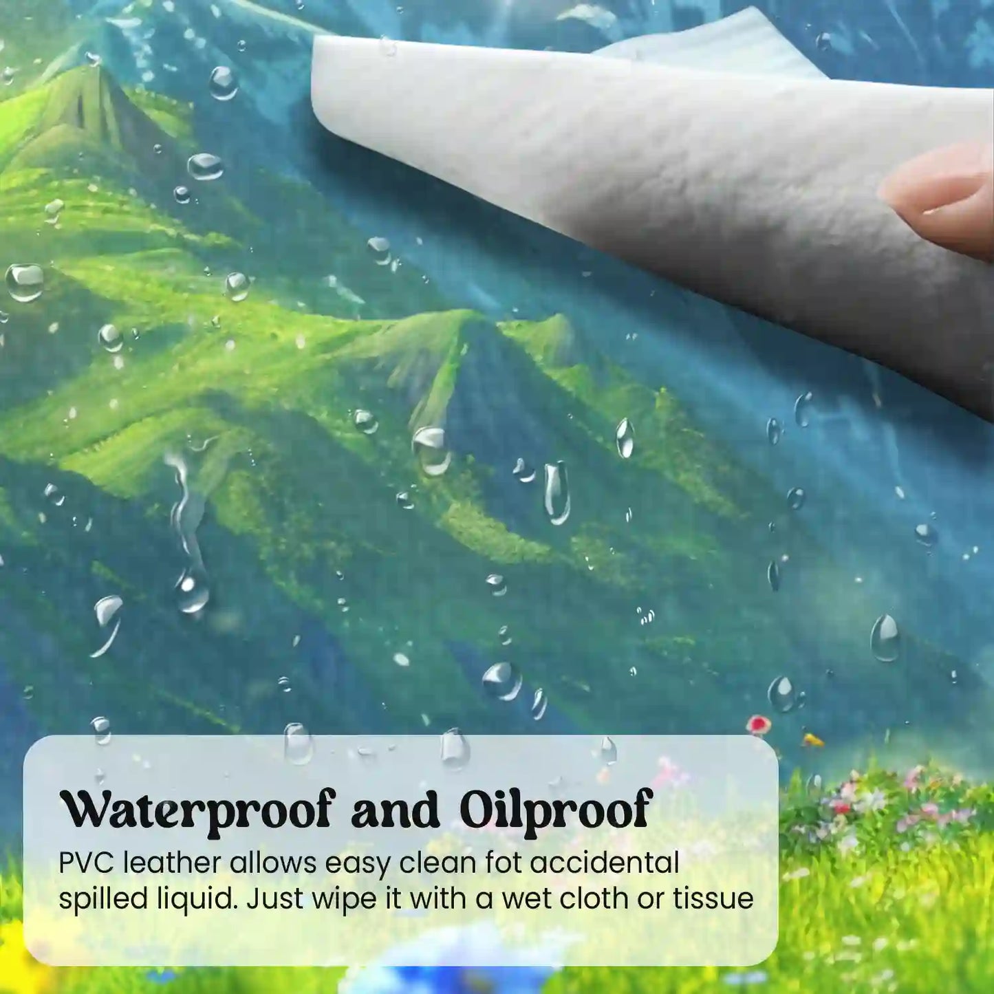 Serene Alpine Meadow Desk Mat