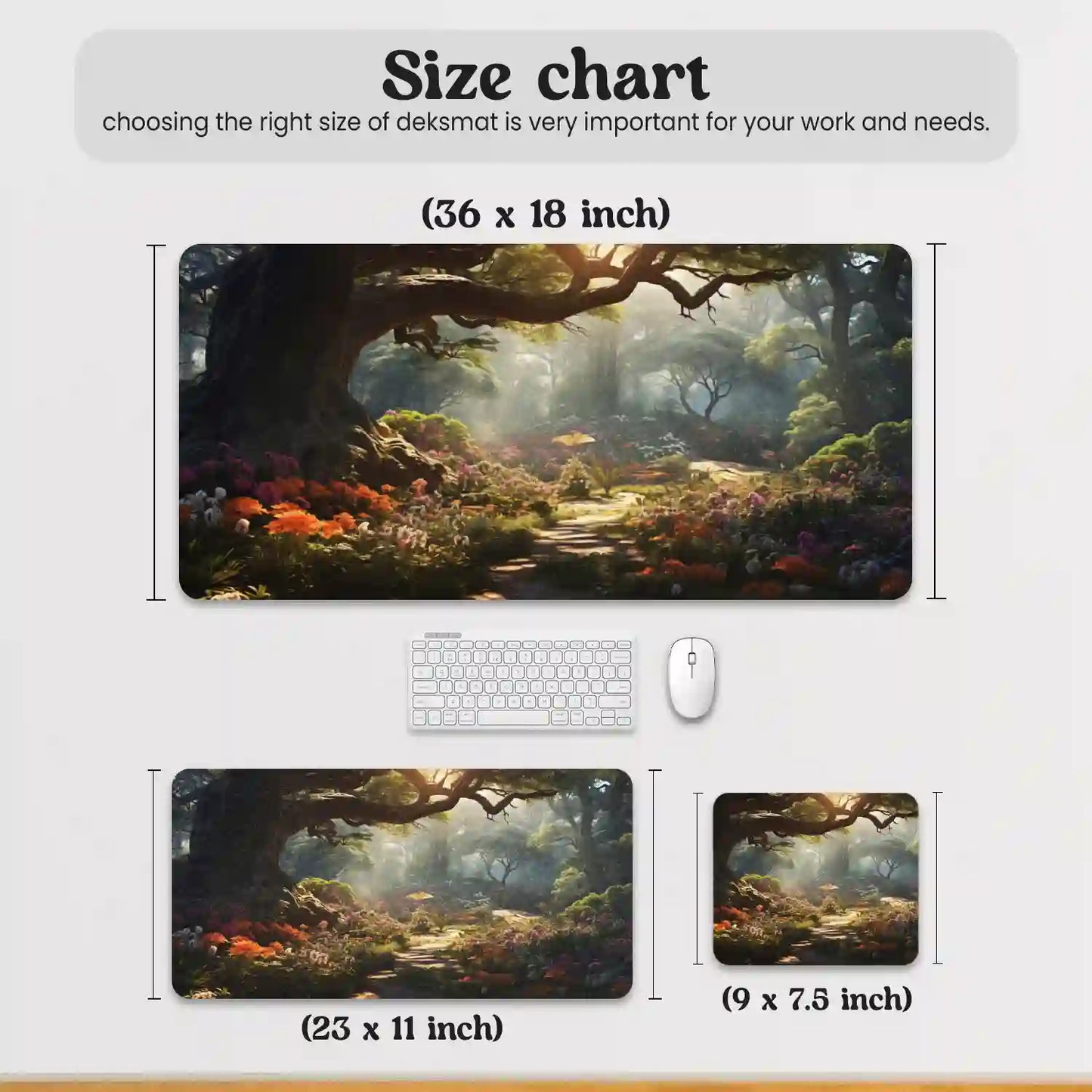 Enchanted Forest Pathway Desk Mat