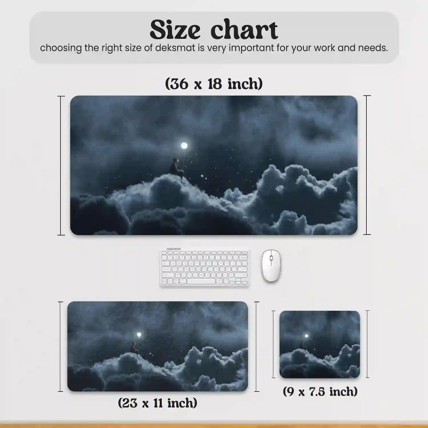 Dreamy Solitude Desk Mat