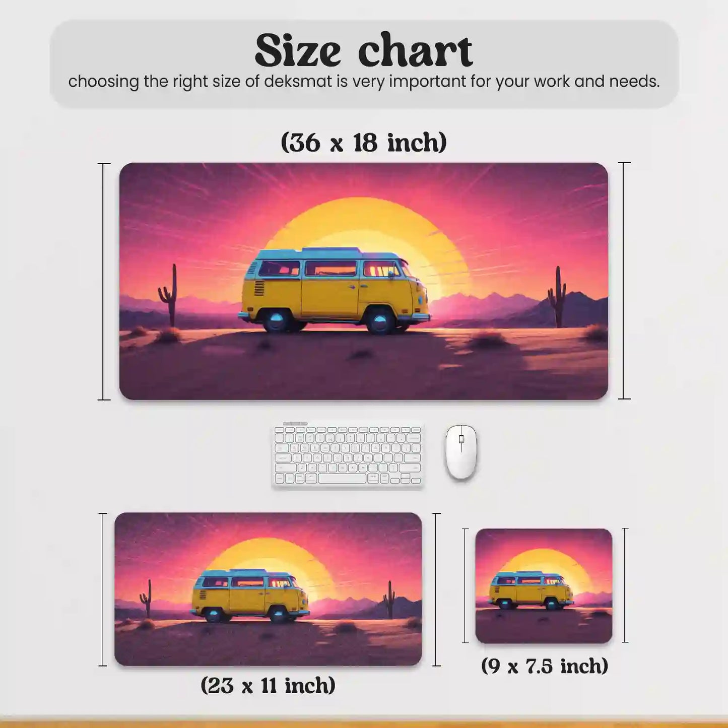 Sunset Journey Desk Mat