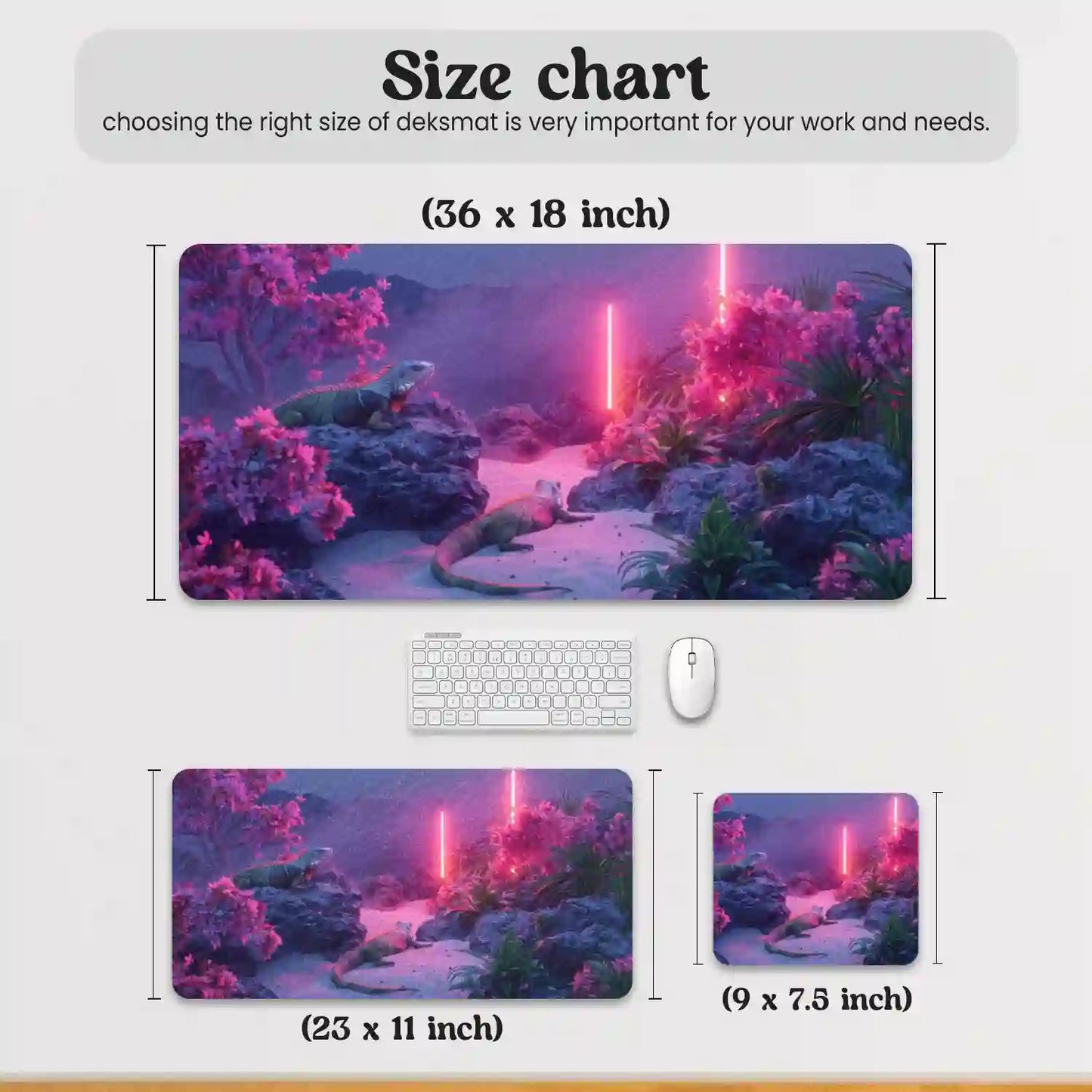 Neon Jungle Oasis Desk Mat